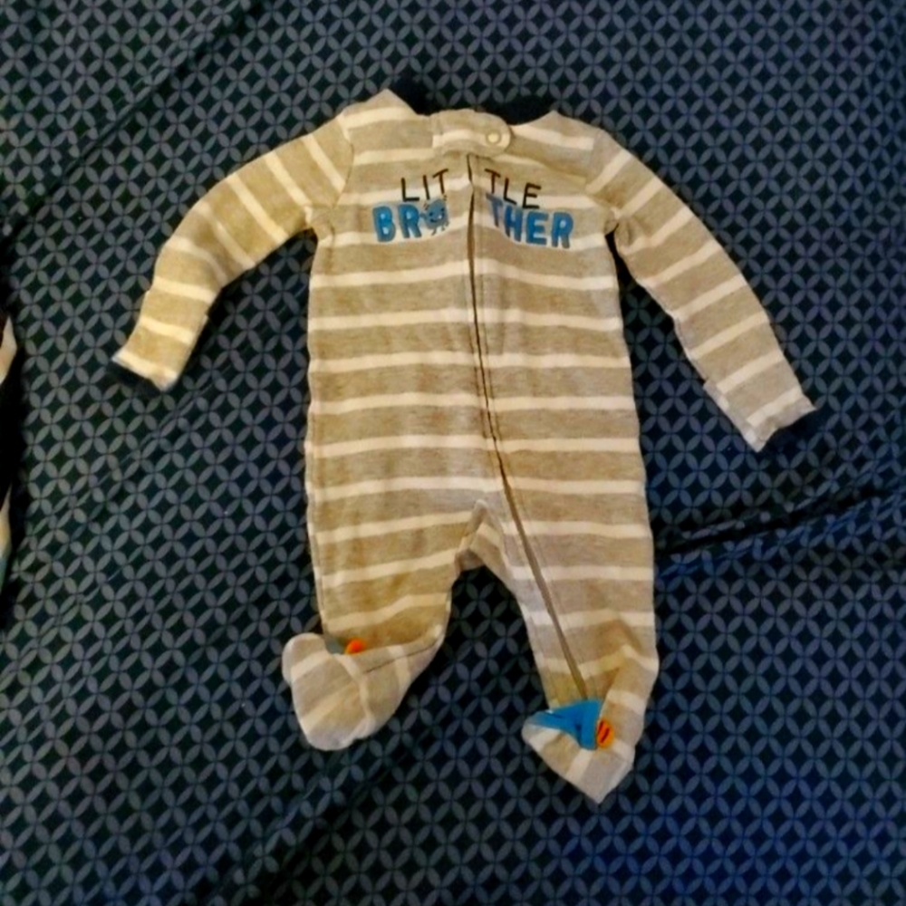 Newborn little brother boy clothes
